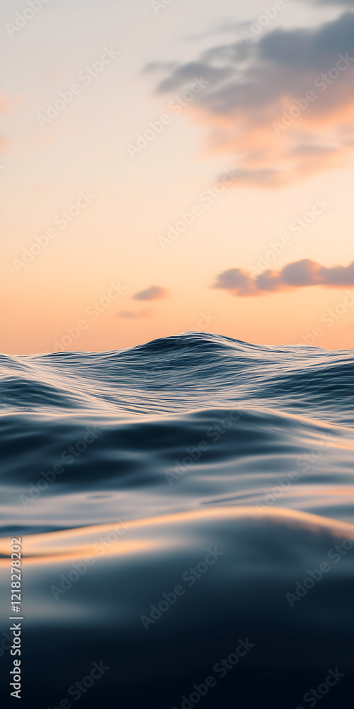 Fototapeta premium Serene sunset reflection on calm water