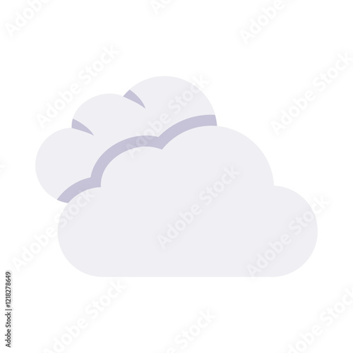 cloudy weather flat Style