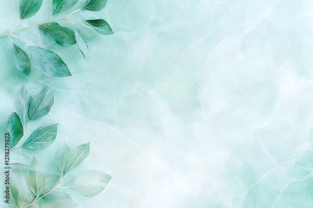 Fototapeta premium Serene floral arrangement in a green nature background aesthetically pleasing visual art
