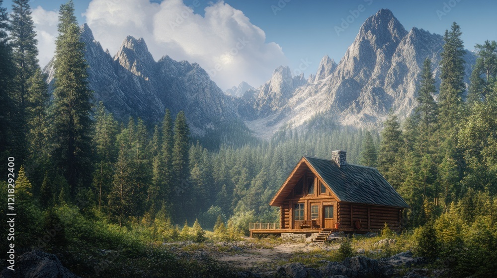 Secluded Mountain Cabin: A Peaceful Escape in the Wilderness Secluded Mountain Cabin: A Peaceful Escape in the Wilderness