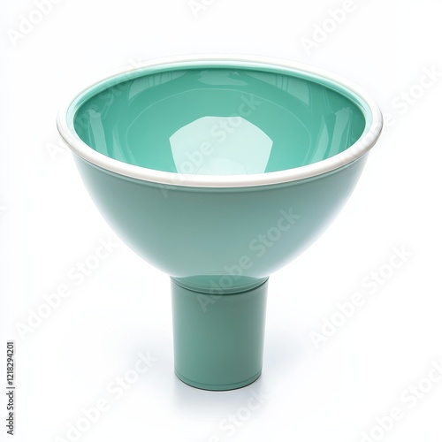 A sleek, modern funnel perfect for transferring liquids or dry ingredients in the kitchen, featuring a stylish mint green design. photo