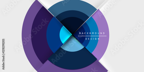 Target circle geometric abstract shapes. Vector Illustration For Wallpaper, Banner, Background, Card, Book Illustration, landing page