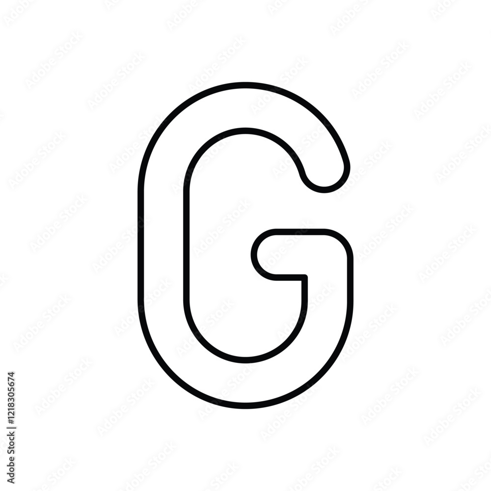 Letter G icon isolated on a white background. Vector illustration. Letter G icon isolated on a white background. Vector illustration.