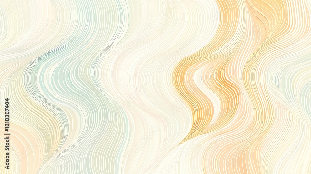Abstract Wave Pattern: Soft, flowing lines in pastel shades of blue, green, and orange create an elegant and calming abstract wave pattern, perfect for backgrounds, textiles, or design projects. Abstract Wave Pattern: Soft, flowing lines in pastel shades of blue, green, and orange create an elegant and calming abstract wave pattern, perfect for backgrounds, textiles, or design projects.