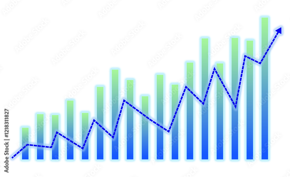 Financial graph, Business strategy, Business concept, Price increase, Price decrease Financial graph, Business strategy, Business concept, Price increase, Price decrease
