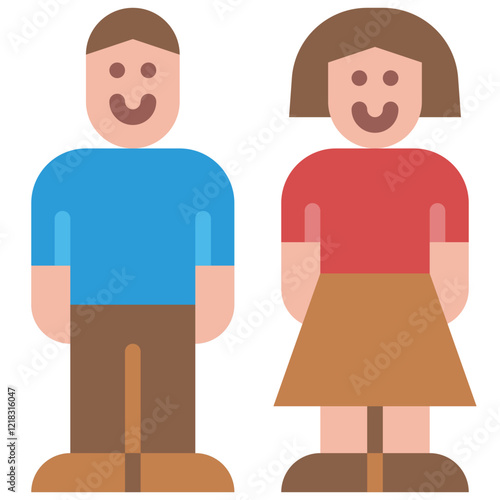 couple flat icon