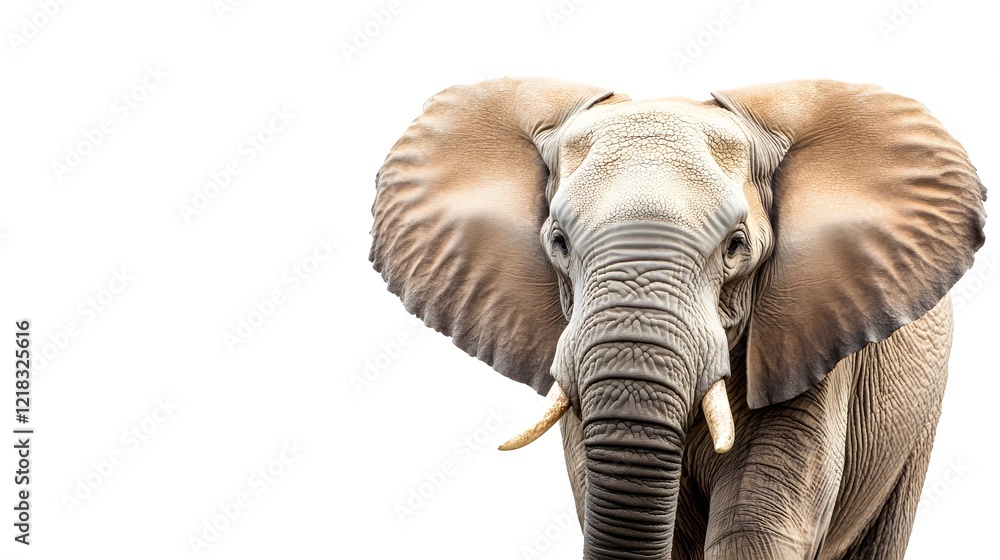 Obraz premium Elephant isolated over white background