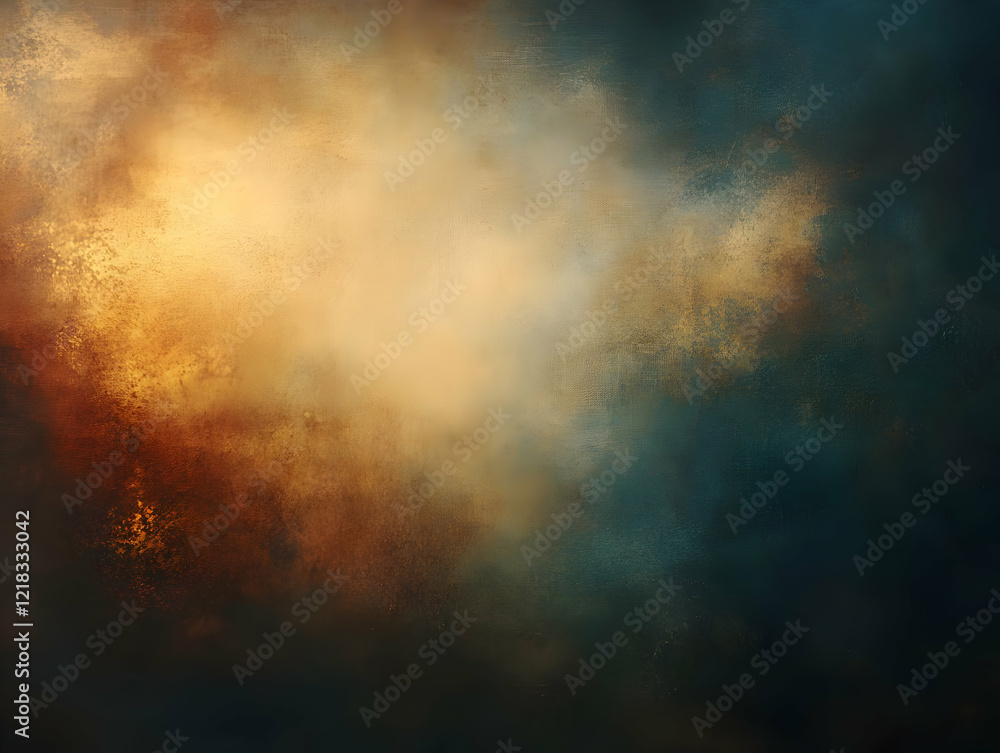 Golden Teal Abstract Background Illustration Golden Teal Abstract Background Illustration