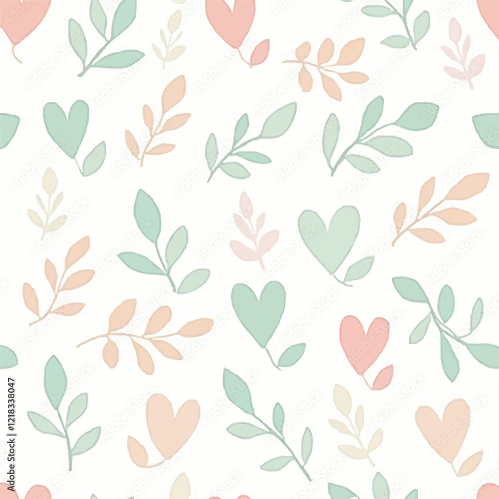 Seamless pattern with hearts Seamless pattern with hearts