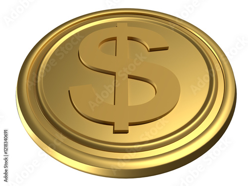 gold dollar sign