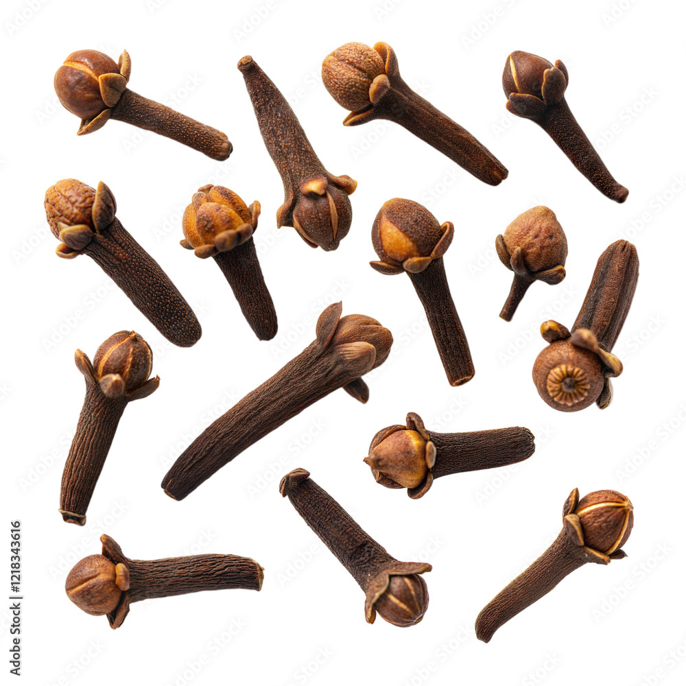 Nutmeg and cinnamon sticks on transparent background, PNG Nutmeg and cinnamon sticks on transparent background, PNG