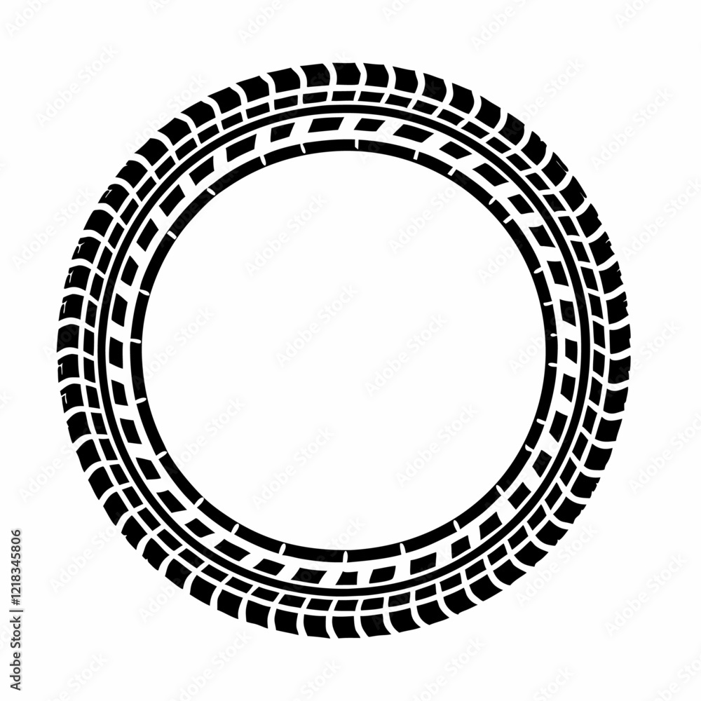 Circle tire track vector illustration (2) Circle tire track vector illustration (2)