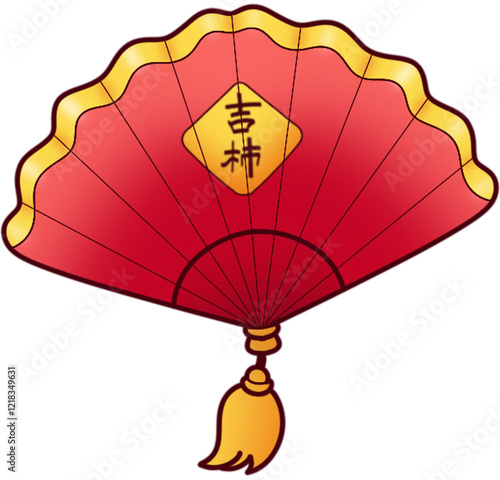 Flat chinese new year lucky money illustration