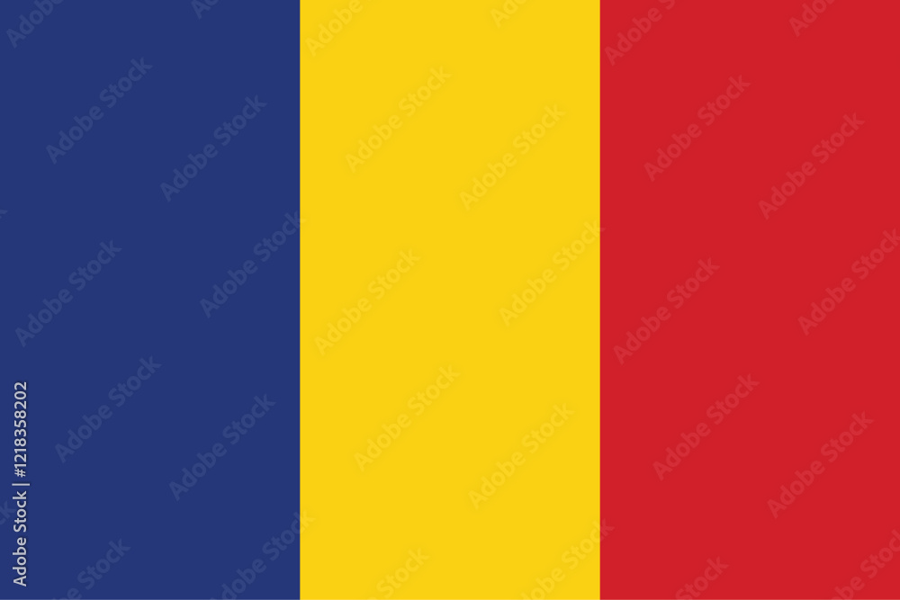 High detailed flag of Romania. National Romania flag. Europe. 3D illustration. High detailed flag of Romania. National Romania flag. Europe. 3D illustration.