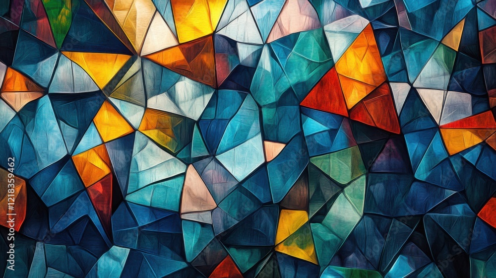 a painting of a colorful abstract pattern a painting of a colorful abstract pattern