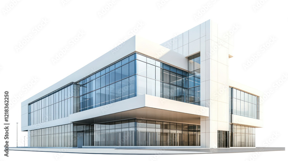 Modern commercial building with large glass windows and sleek design, perfect for showcasing contemporary architecture and urban development. Modern commercial building with large glass windows and sleek design, perfect for showcasing contemporary architecture and urban development.