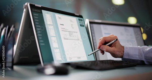 Plakat Electronic Invoice Statement For Accountant