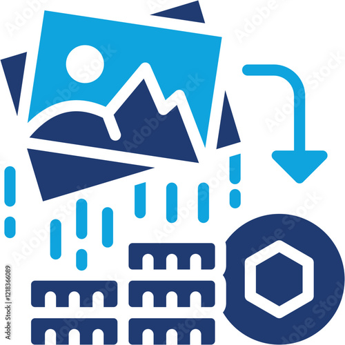 Tokenization mixed color icon
