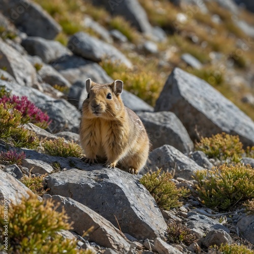 Alpine Harmony: Ili Pika and Mountain Wildlife in Peaceful Coexistence