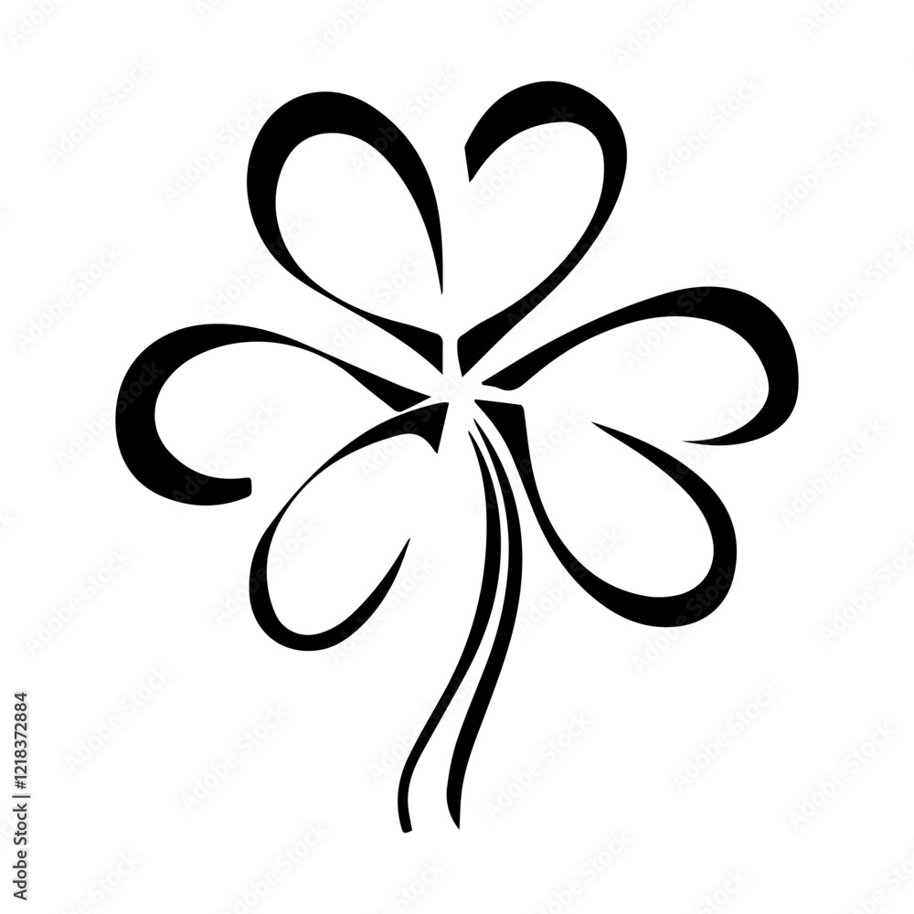 4 leaf clover vector logo illustration 4 leaf clover vector logo illustration