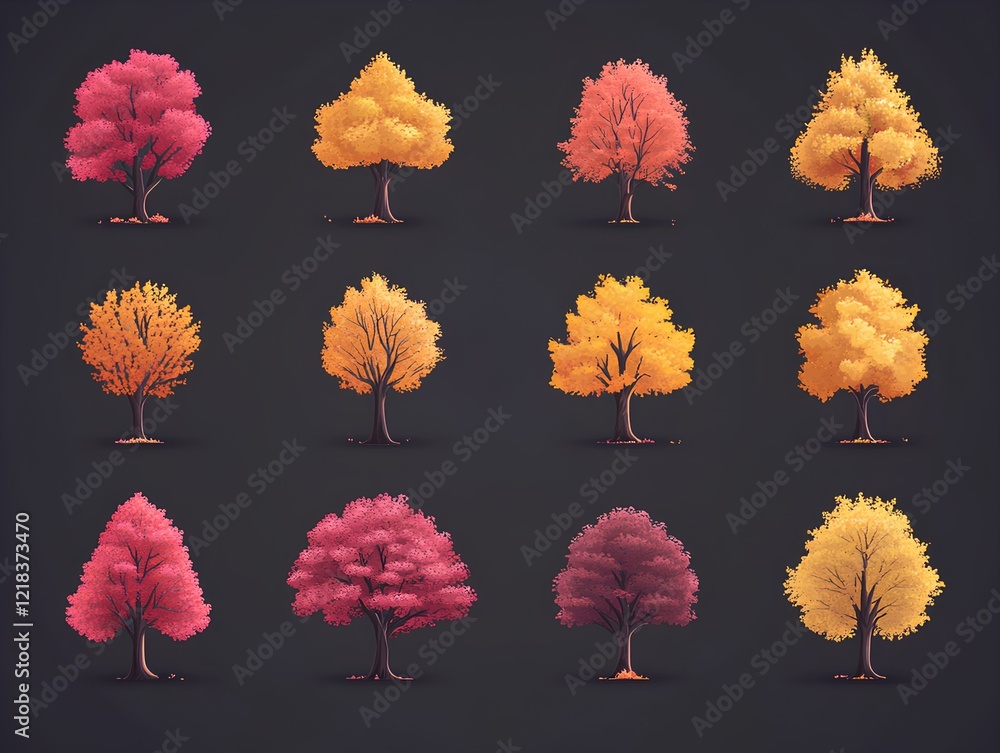 Obraz premium Warm tone floral background