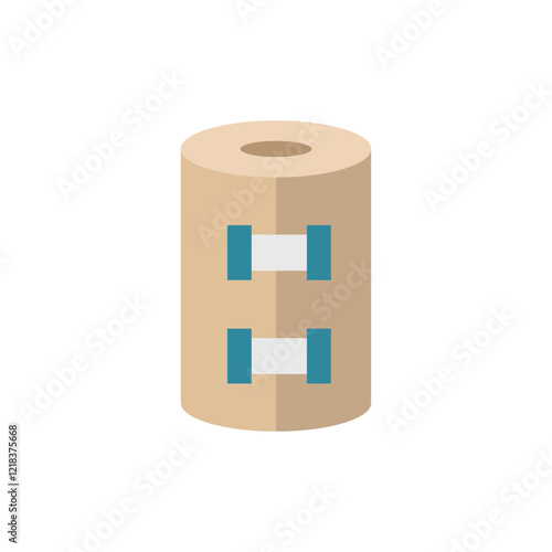 Compression bandage icon, designed with a clean and professional look, ideal for medical graphics