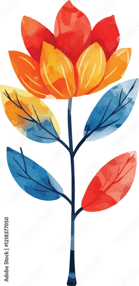 hand drawn vector illustration of a flower background, generative ai hand drawn vector illustration of a flower background, generative ai