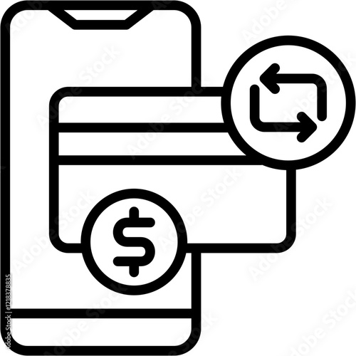 Recurring Payment line icon
