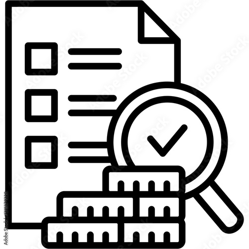 Payment Verification line icon