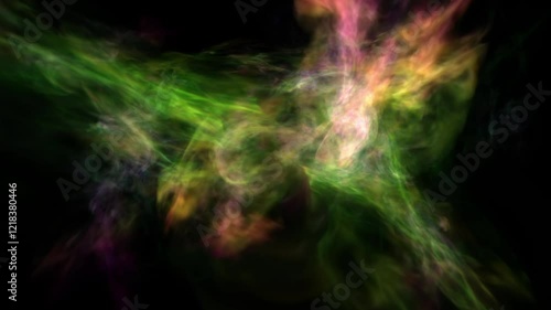 Rainbow Space, Nebula, Galaxy.