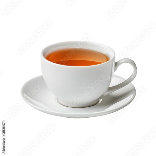 Wallpaper Mural Elegant White Porcelain Tea Cup with Matching Saucer Set Torontodigital.ca