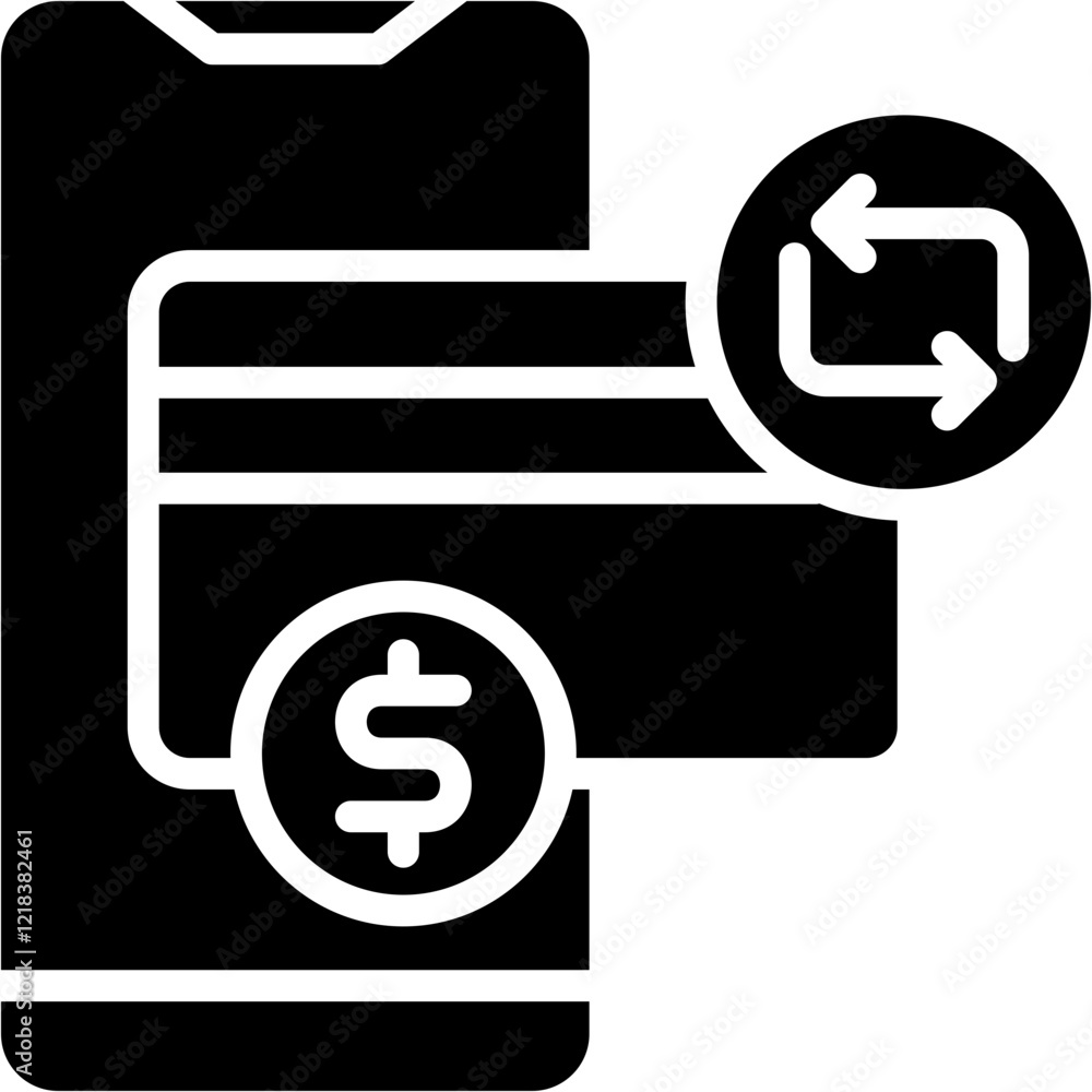 Recurring Payment glyph icon Recurring Payment glyph icon