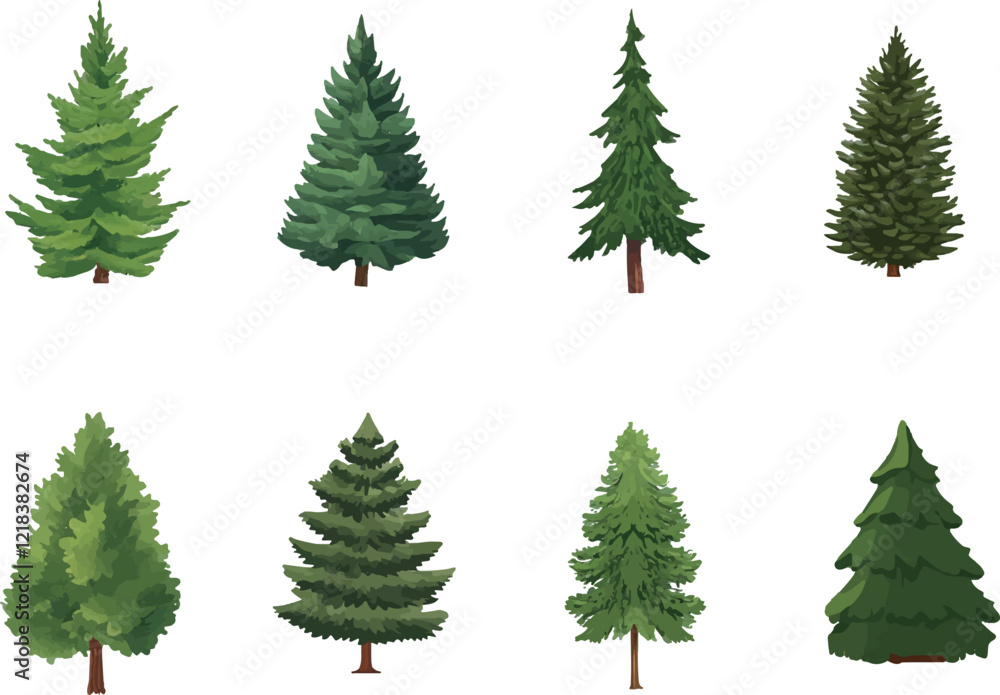 set of trees isolated set of trees isolated