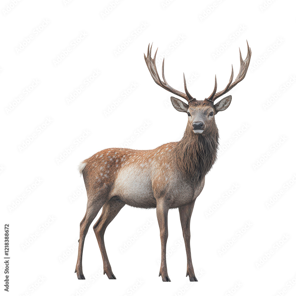 Majestic Fallow Deer Buck on Black Background Wildlife Animal Portrait Majestic Fallow Deer Buck on Black Background Wildlife Animal Portrait