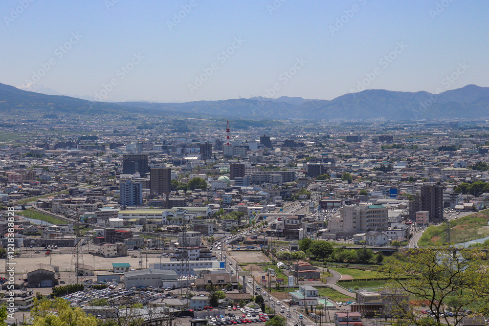 Obraz premium 松本市街（長野県松本市）