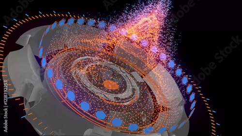 Rotating 3D Complex Digital Particles.