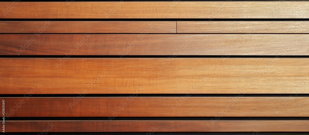 Contemporary wooden siding with horizontal strips in warm brown tones showcasing sleek, modern design for innovative building materials. Contemporary wooden siding with horizontal strips in warm brown tones showcasing sleek, modern design for innovative building materials.