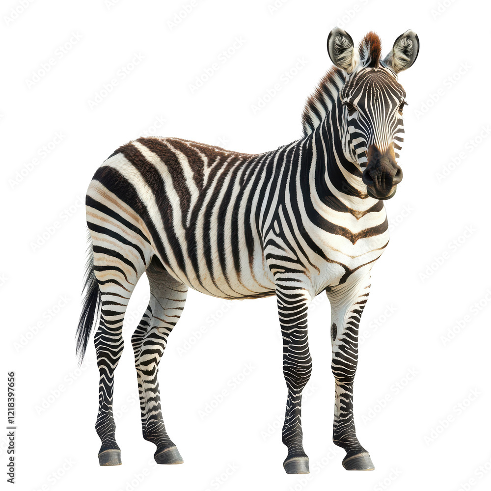 A Zebra Stands Against a Black Background Wildlife Photography African Animal A Zebra Stands Against a Black Background Wildlife Photography African Animal