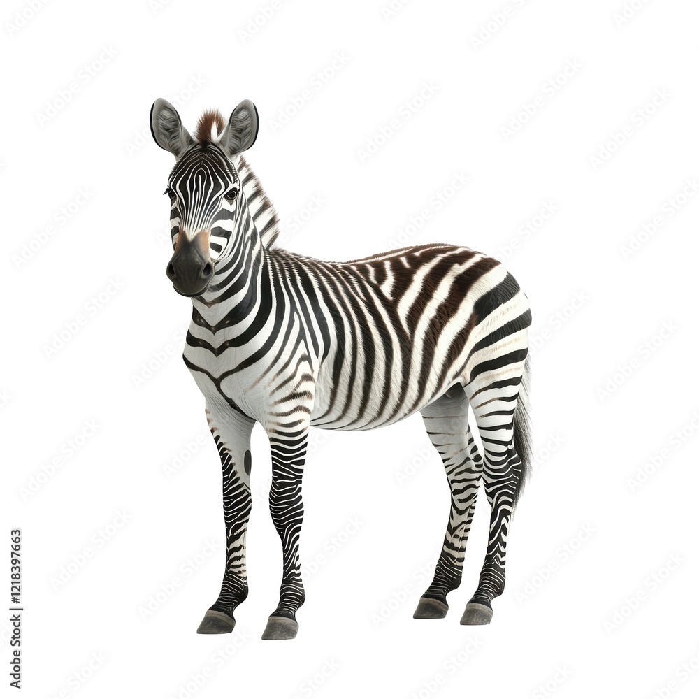 Majestic Zebra in Black Background Wildlife Animal Portrait Majestic Zebra in Black Background Wildlife Animal Portrait