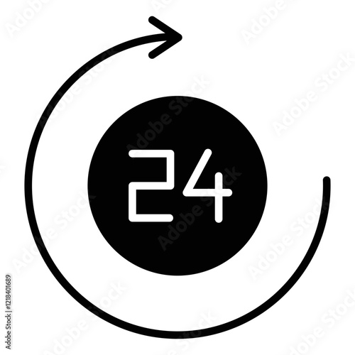 24 Hrs Open Icon