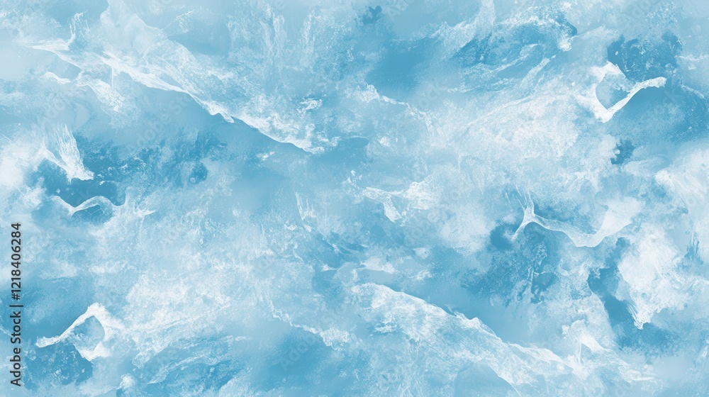 Obraz premium Abstract Blue Ice Texture Background for Winter Designs