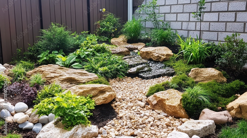 Serene Backyard Water Feature Design Serene Backyard Water Feature Design
