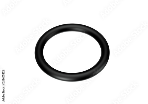 Wallpaper Mural A Black Shiny Circular Rubber O ring Crucial For Sealing Gaps In Industrial Use 3d Illustration Torontodigital.ca