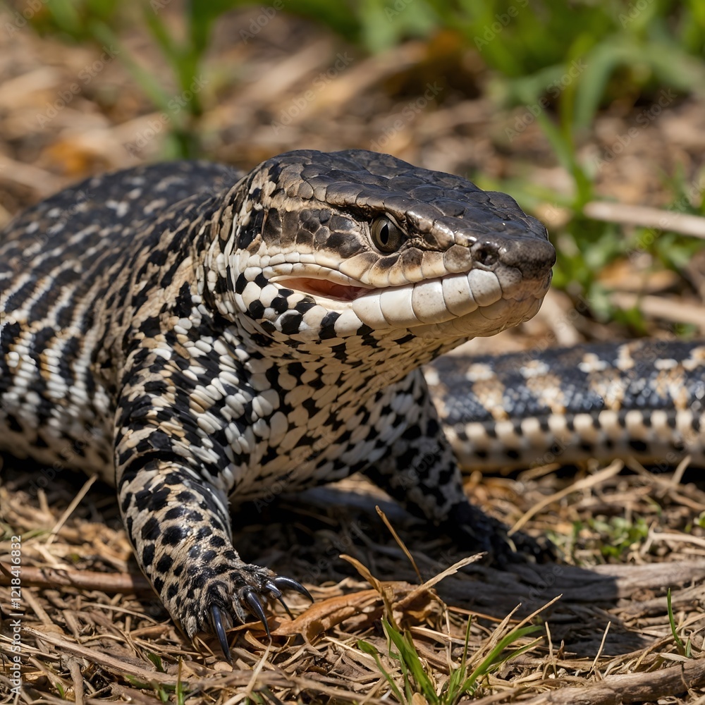 Moment of Precision: Albany Adder Poised to Strike at Prey Moment of Precision: Albany Adder Poised to Strike at Prey