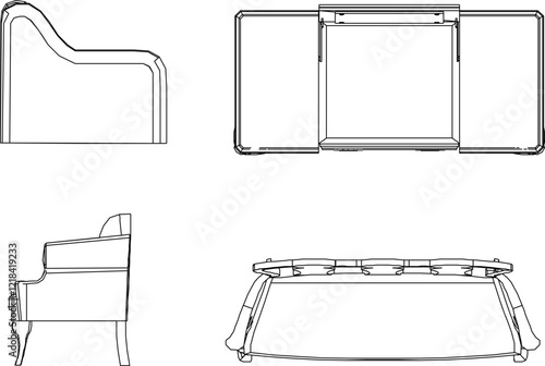vector illustration design image furniture sofa table chair living room