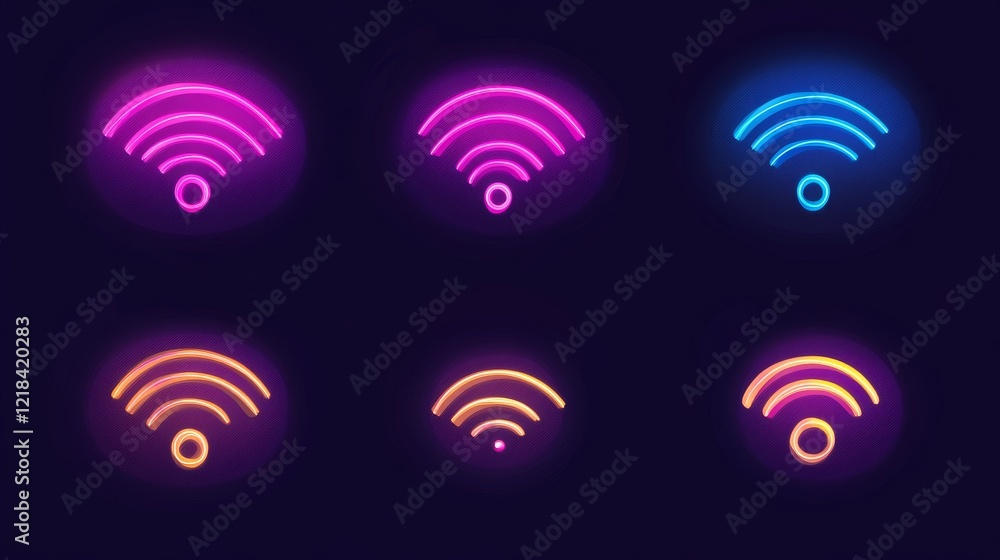 67.WiFi icon set. Set of 5 outline icons related to WiFi, connection, internet, signal, wireless. WiFi outline icons collection. Editable stroke. Vector illustration 67.WiFi icon set. Set of 5 outline icons related to WiFi, connection, internet, signal, wireless. WiFi outline icons collection. Editable stroke. Vector illustration