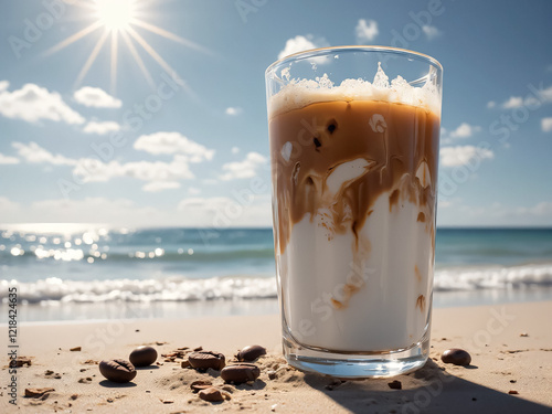 Relaxing Coffee Moments on the Beach – Restaurant Marketing Image