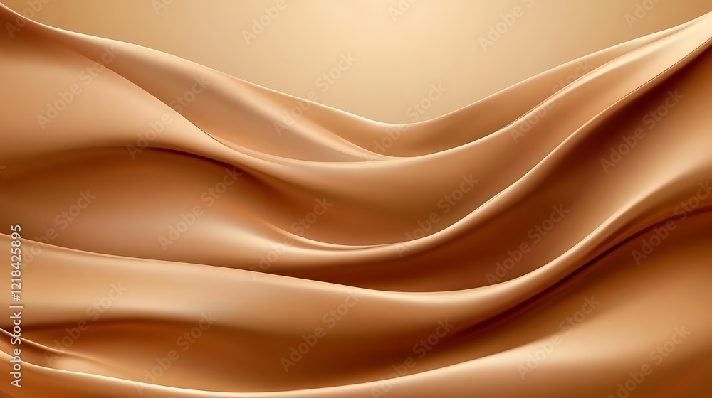 Fototapeta premium Abstract Brown Waves Flowing Smoothly