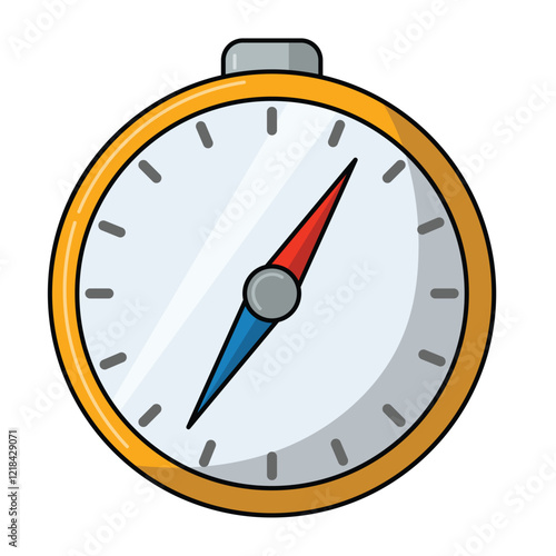 Compass vector illustration, compass clip art, clip art of a compass, isolated on white background