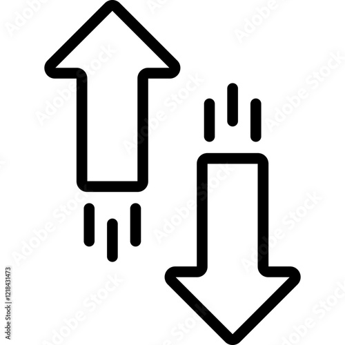 Up And Down Arrows Icon